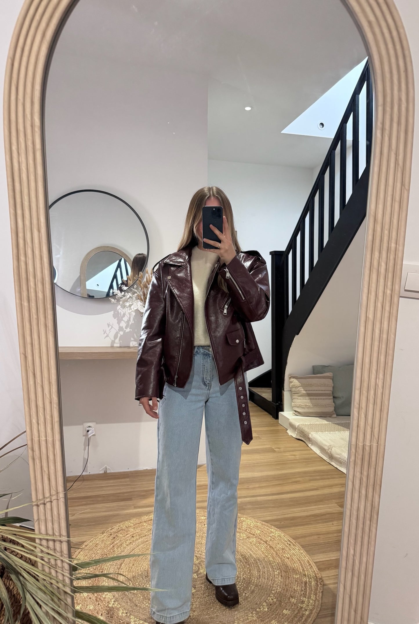 Laure - Veste bordeaux