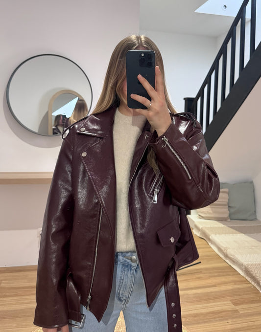 Laure - Veste bordeaux